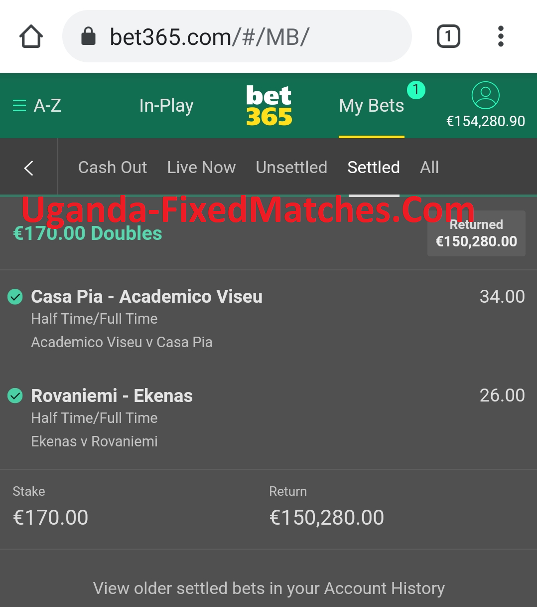draw real fixed matches