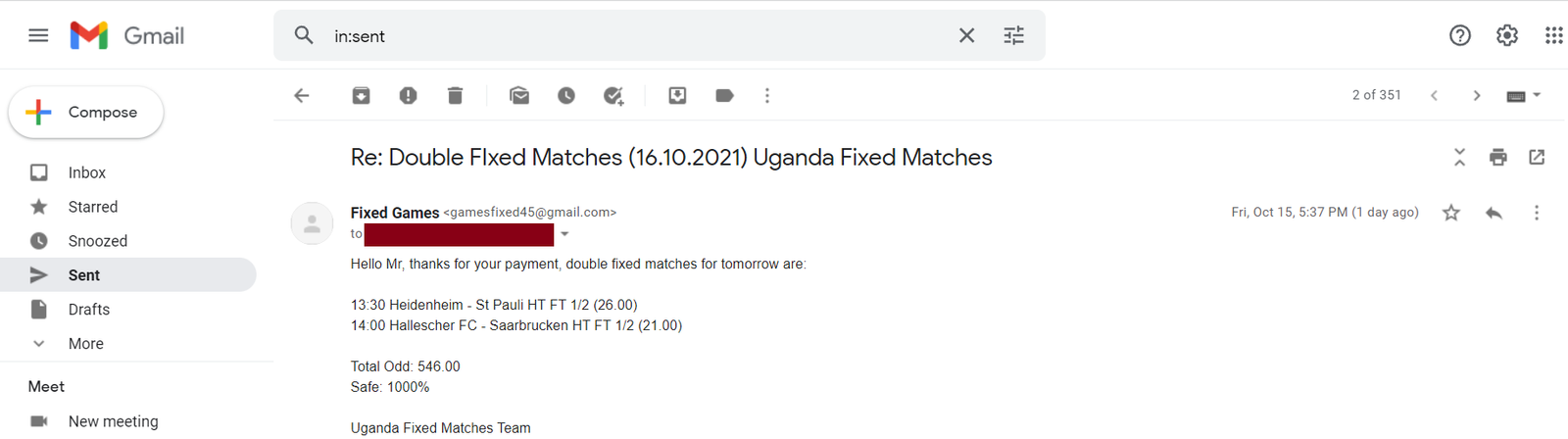 Find Fixed Soccer Matches