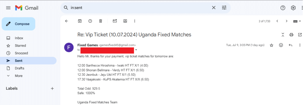 Sure Win Fixed Matches 100%