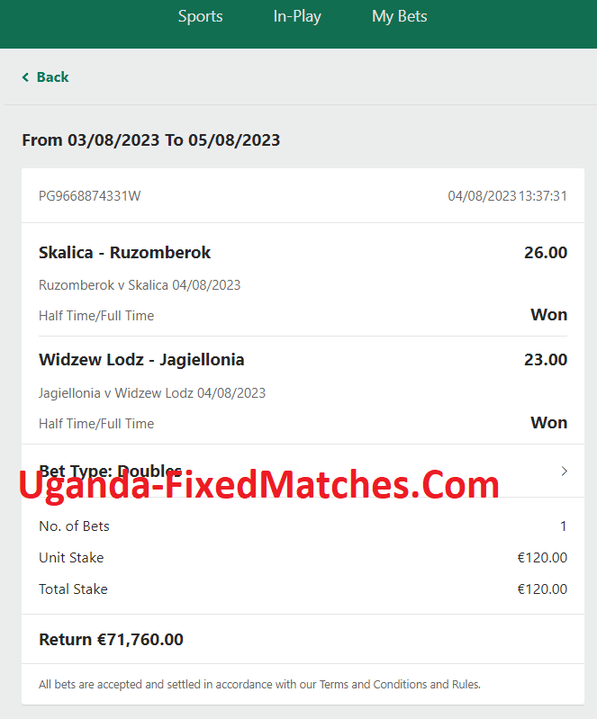 analysis of the day fixed matches